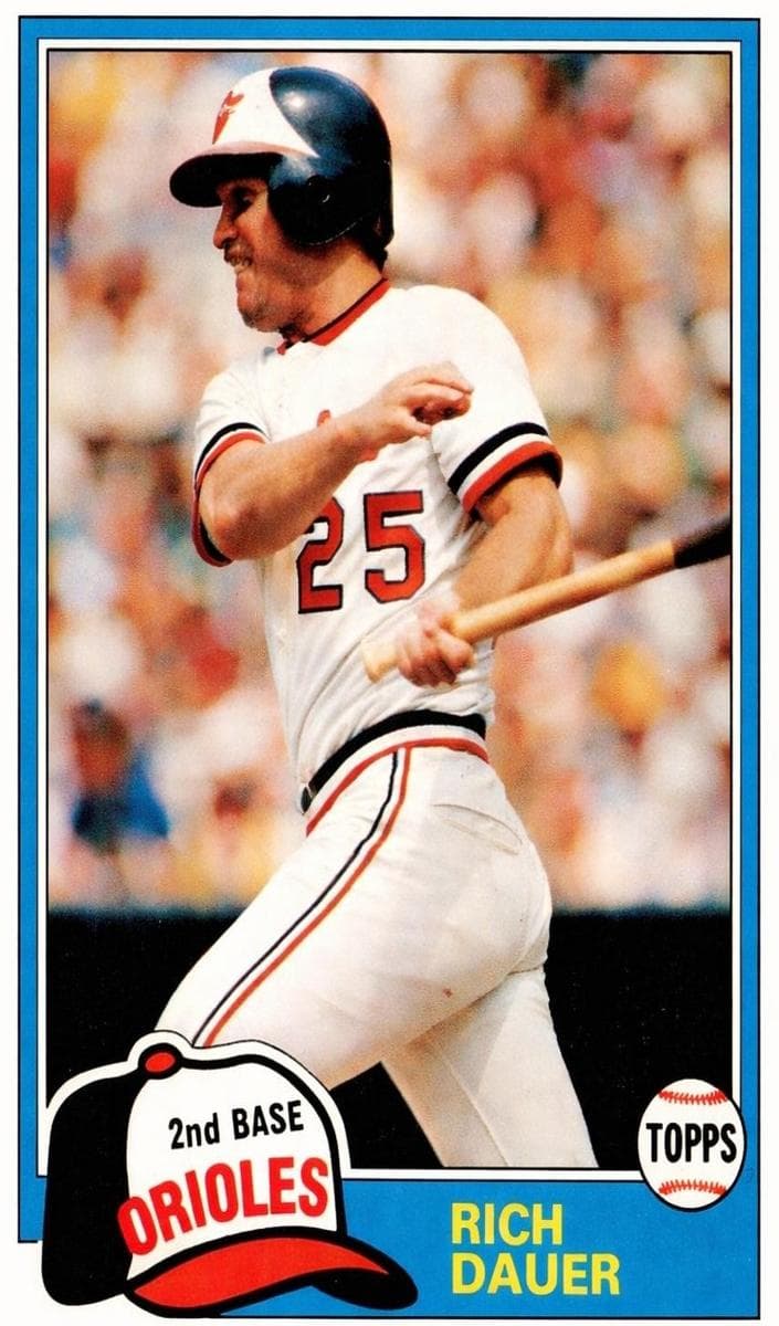 Rich Dauer 1981 topps Topps