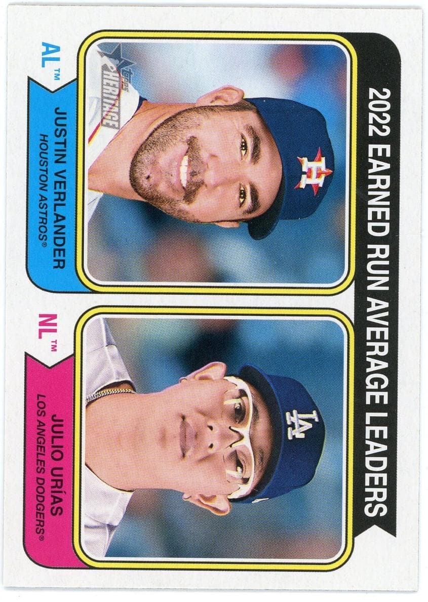 2022 Earned Run Average Leaders (Justin Verlander / Julio Urías) #206