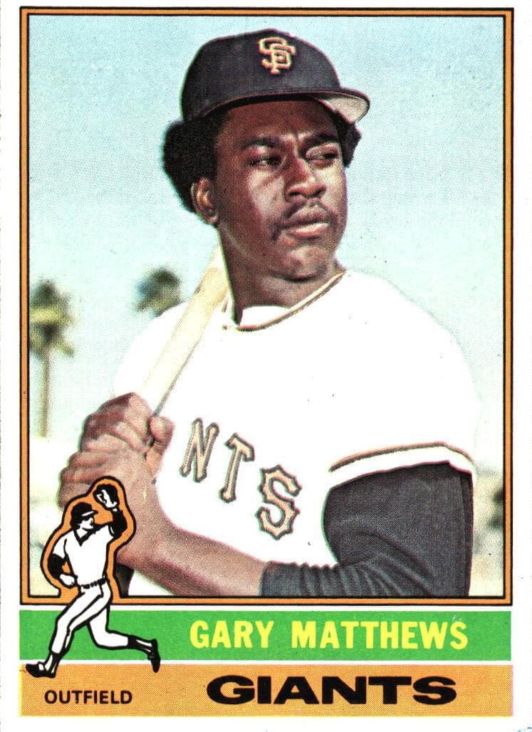 Gary Matthews 1976 topps Topps