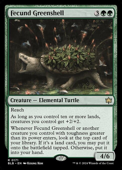 Fecund Greenshell 2024 Magic: The Gathering Bloomburrow