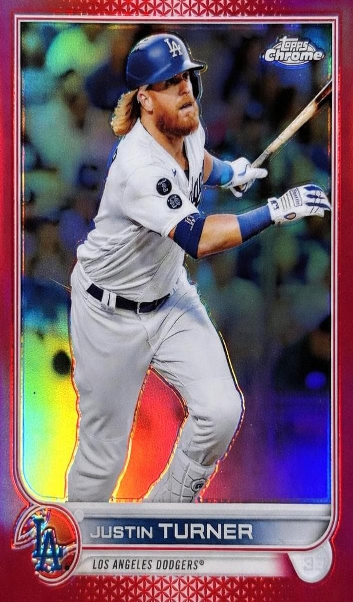 Justin Turner 2022 topps Topps Chrome