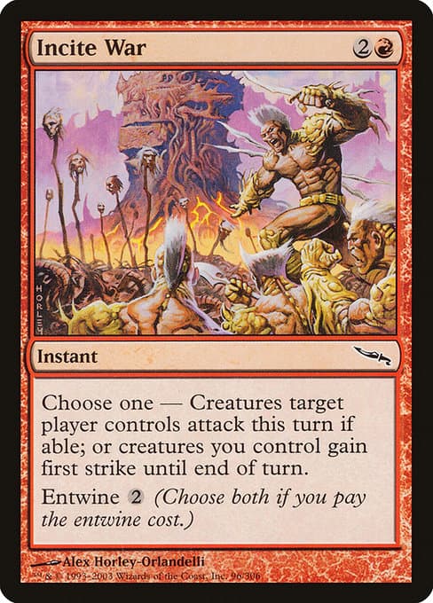 Incite War 2003 Magic: The Gathering Mirrodin