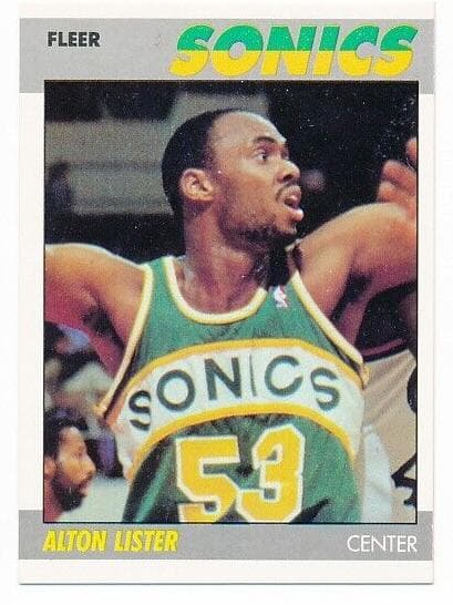 Alton Lister trading card