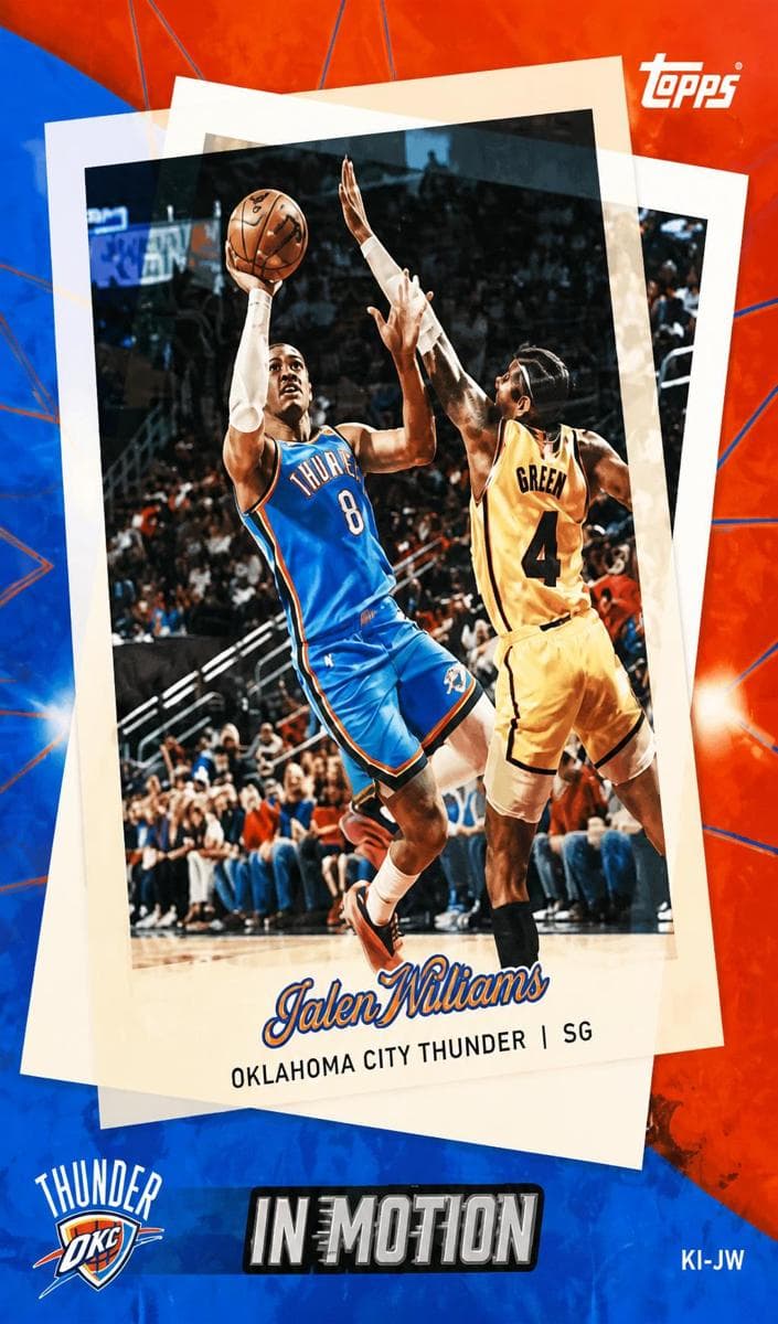 Jalen Williams 2025 topps Match Attax