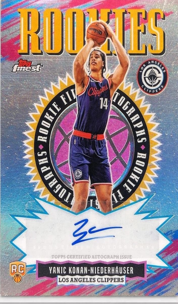 Yanic Konan-Niederhauser 2025 topps Topps Finest