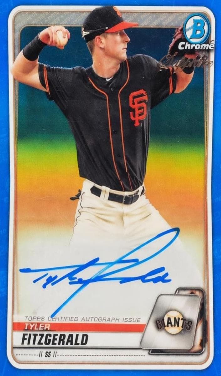 Tyler Fitzgerald 2020 bowman Bowman Sapphire Edition