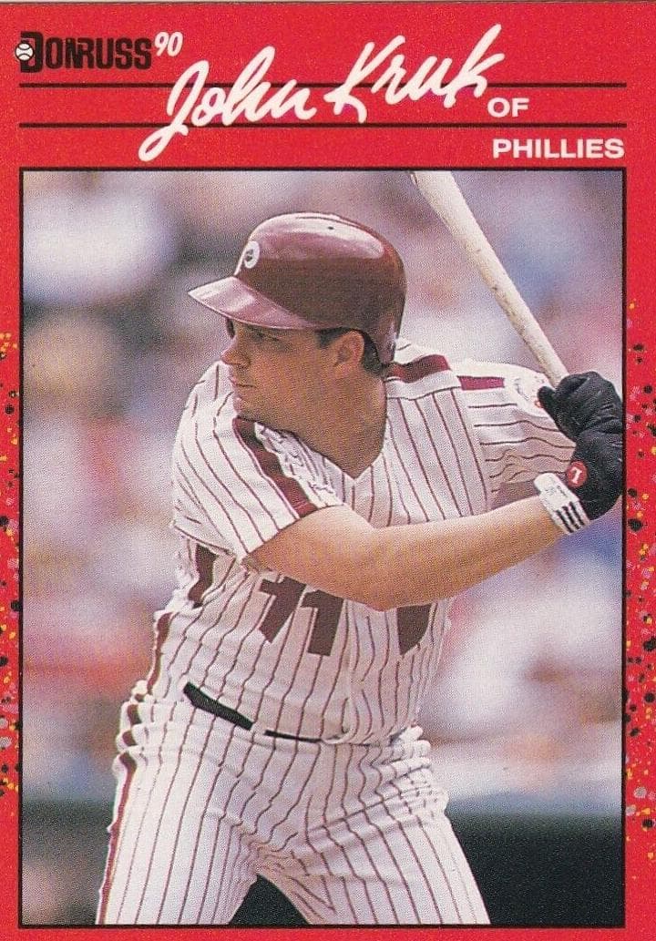 John Kruk 1990 panini Donruss