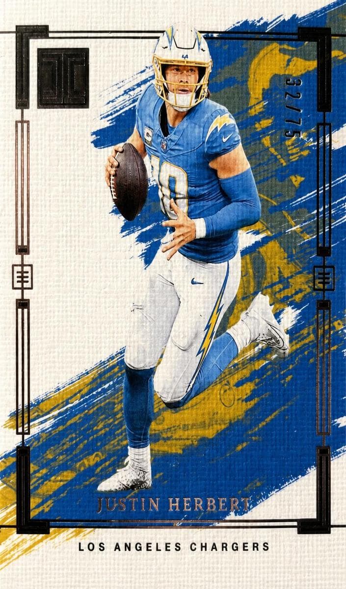 Justin Herbert 2023 panini Panini Impeccable