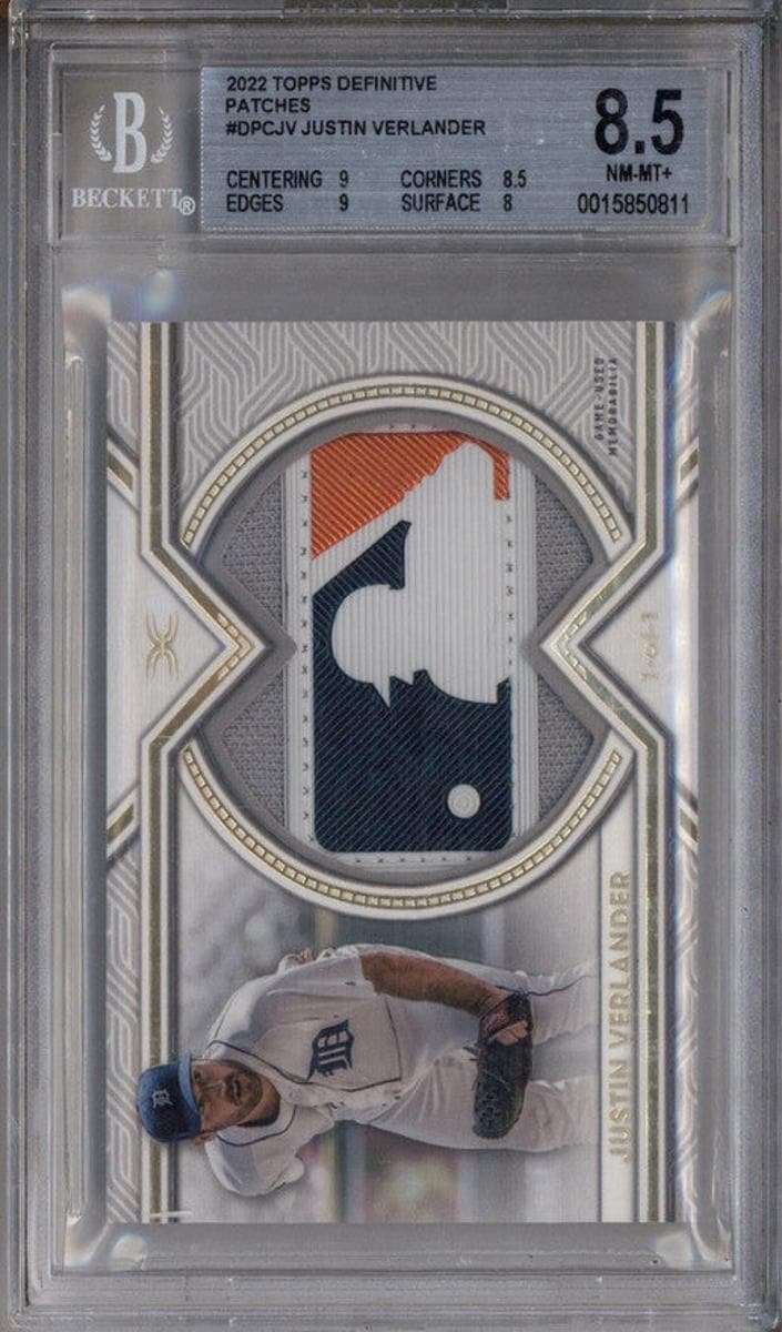 Justin Verlander 2022 topps Topps Definitive Collection