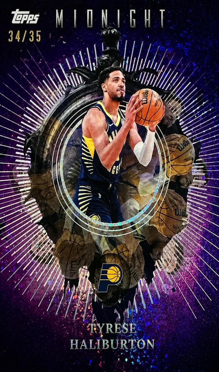 Tyrese Haliburton 2025 topps Topps Midnight