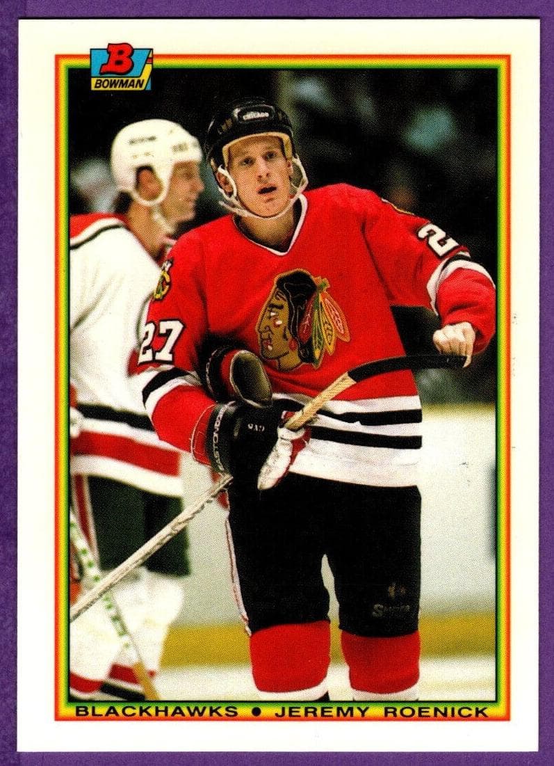Jeremy Roenick 1990 Bowman rookie card