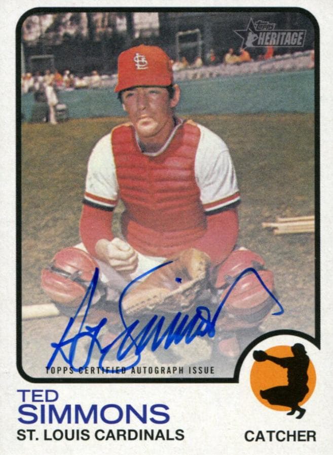 Ted Simmons trading card