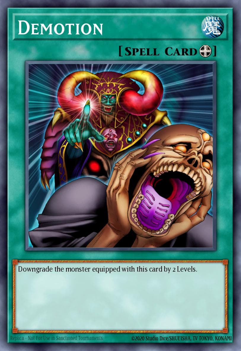 Demotion 2002 Yu-Gi-Oh!
