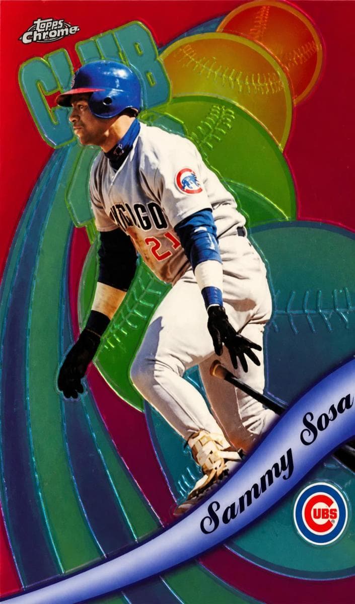 Sammy Sosa 1999 topps Topps Chrome