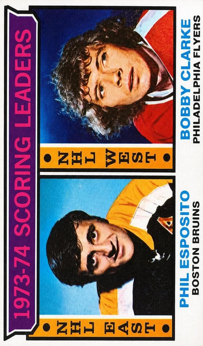 1973-74 Scoring Leaders (Phil Esposito / Bobby Clarke) #3