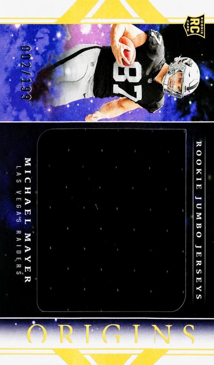 Michael Mayer 2023 panini Origins Rookie Jumbo Jerseys