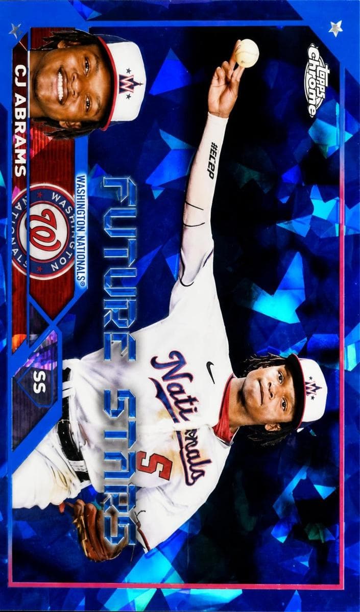 CJ Abrams 2023 topps Topps Chrome Sapphire Edition
