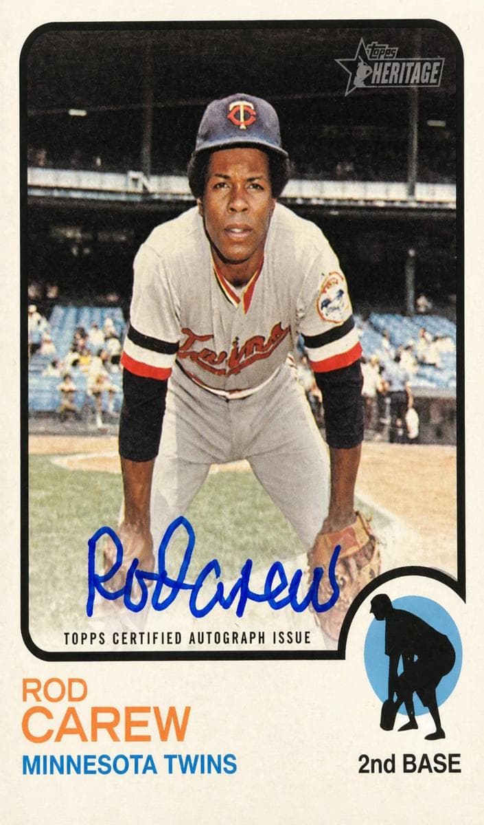 Rod Carew 2022 topps Topps Heritage