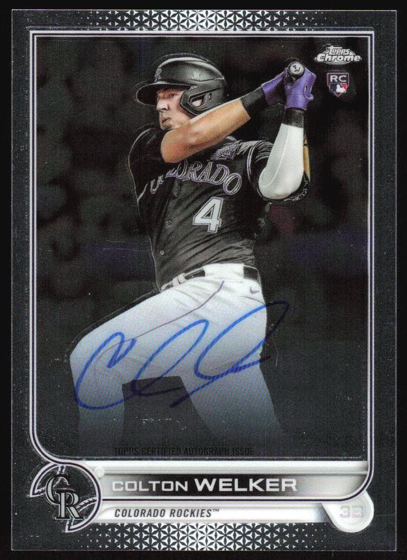 Colton Welker 2022 topps Topps Chrome