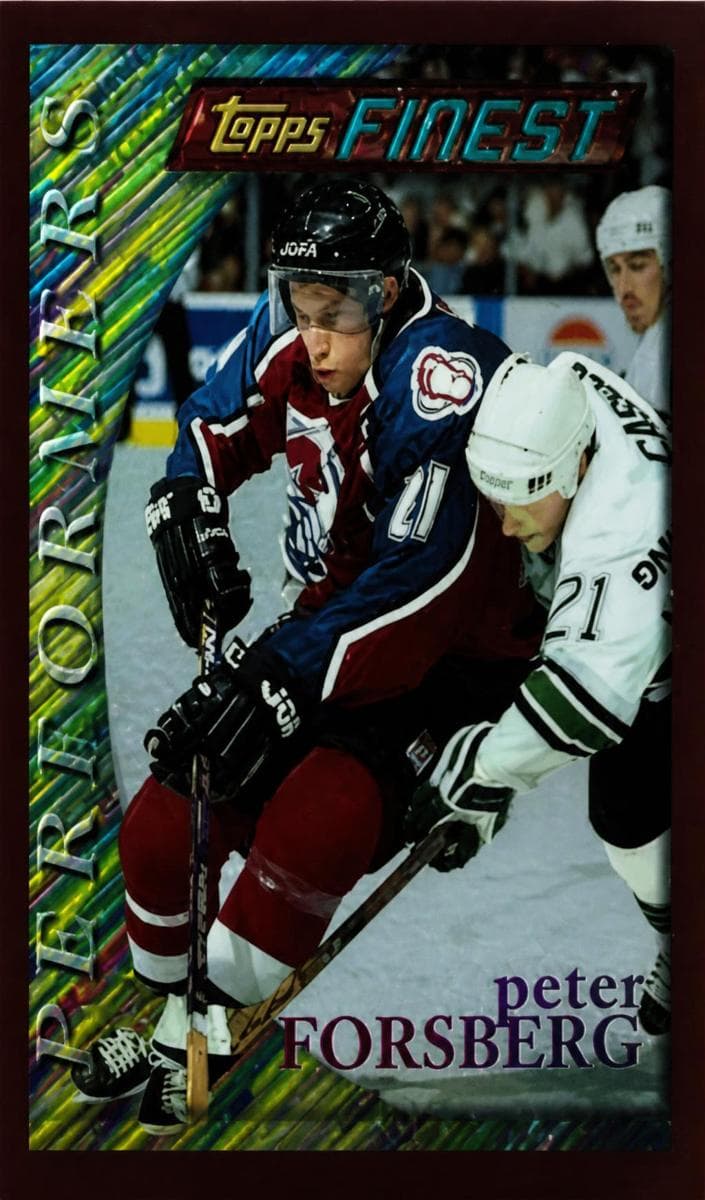 Peter Forsberg 1995 topps Topps Finest