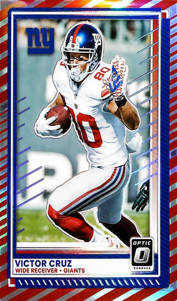 Victor Cruz trading card