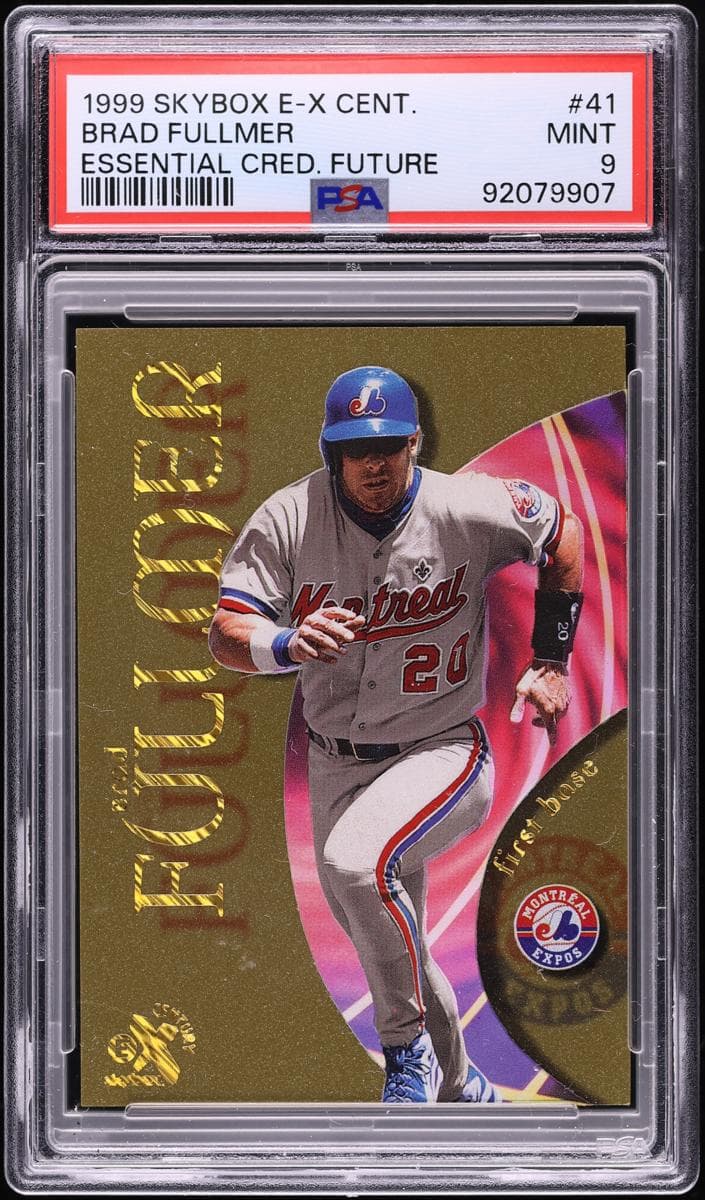Brad Fullmer 1999 fleer SkyBox E-X Century