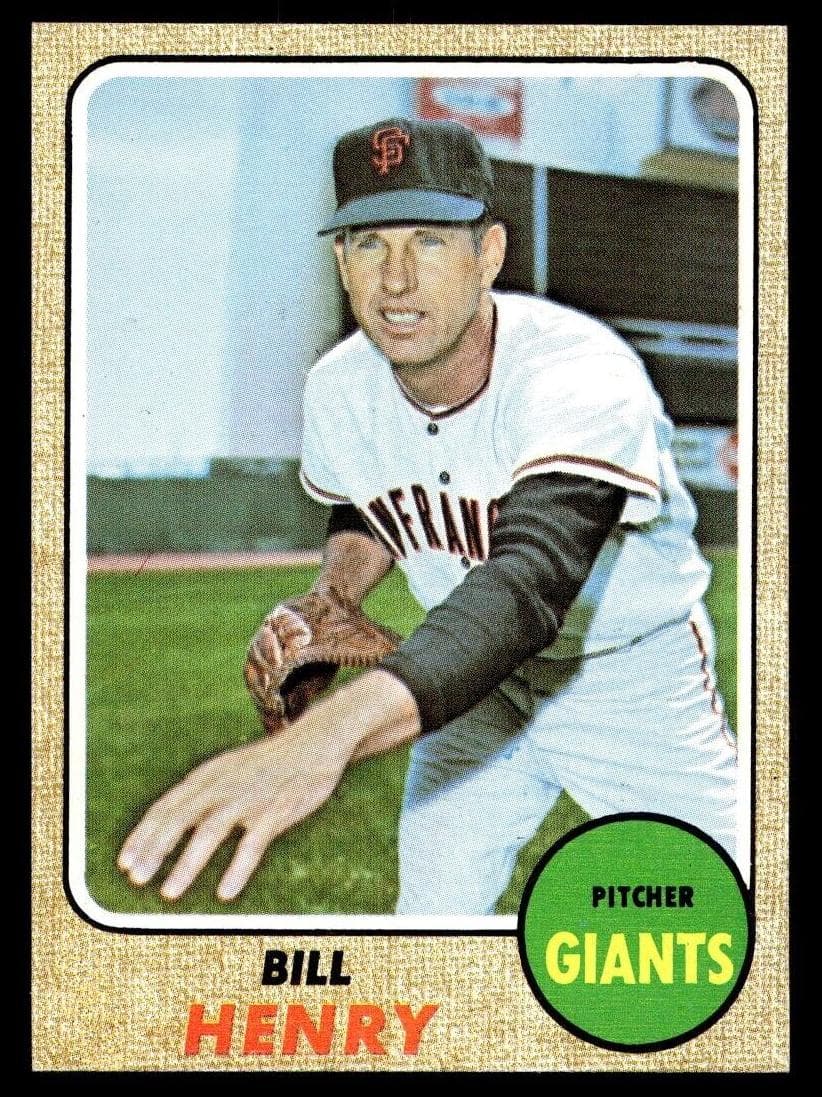 Bill Henry 1968 topps Topps