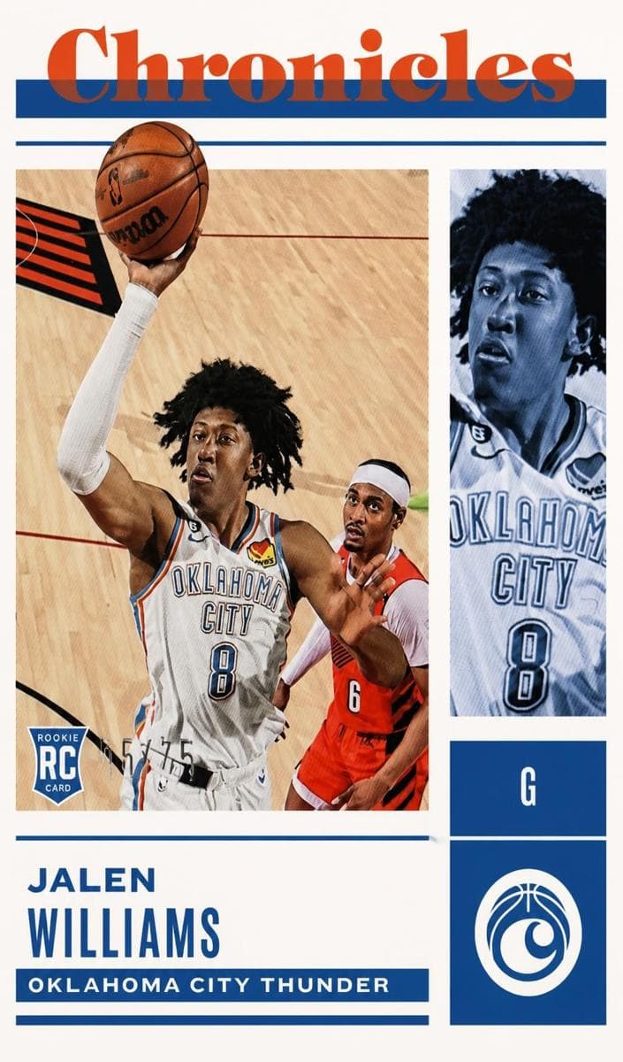 Jalen Williams 2022 panini Panini Chronicles