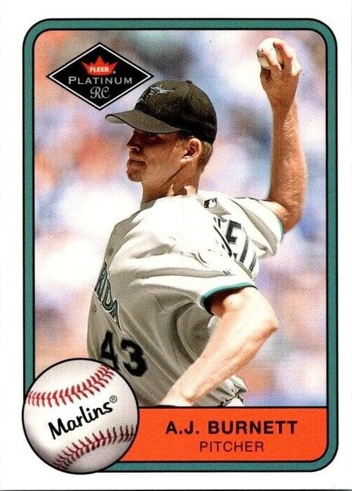 A.J. Burnett 2001 fleer Fleer Platinum