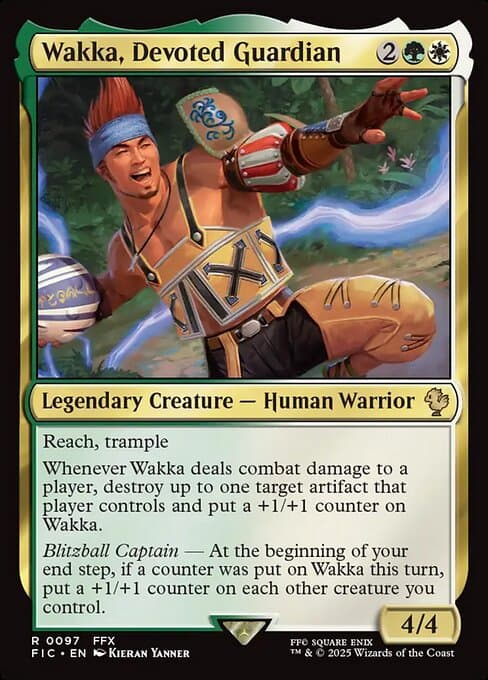 Wakka, Devoted Guardian 2025 Magic: The Gathering Final Fantasy Commander Extended Art