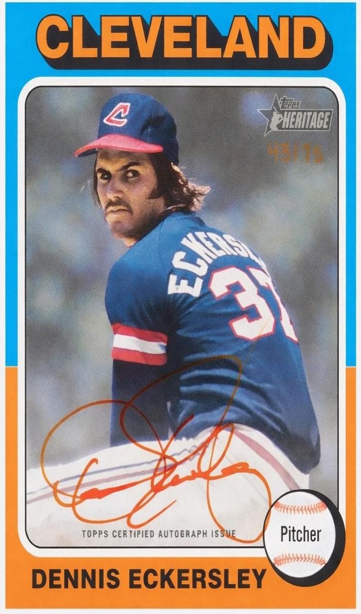 Dennis Eckersley trading card