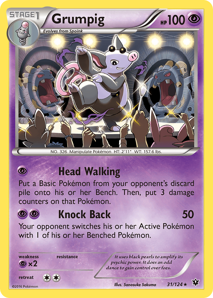 Grumpig 2021 Pokemon Chinese Start Deck 100