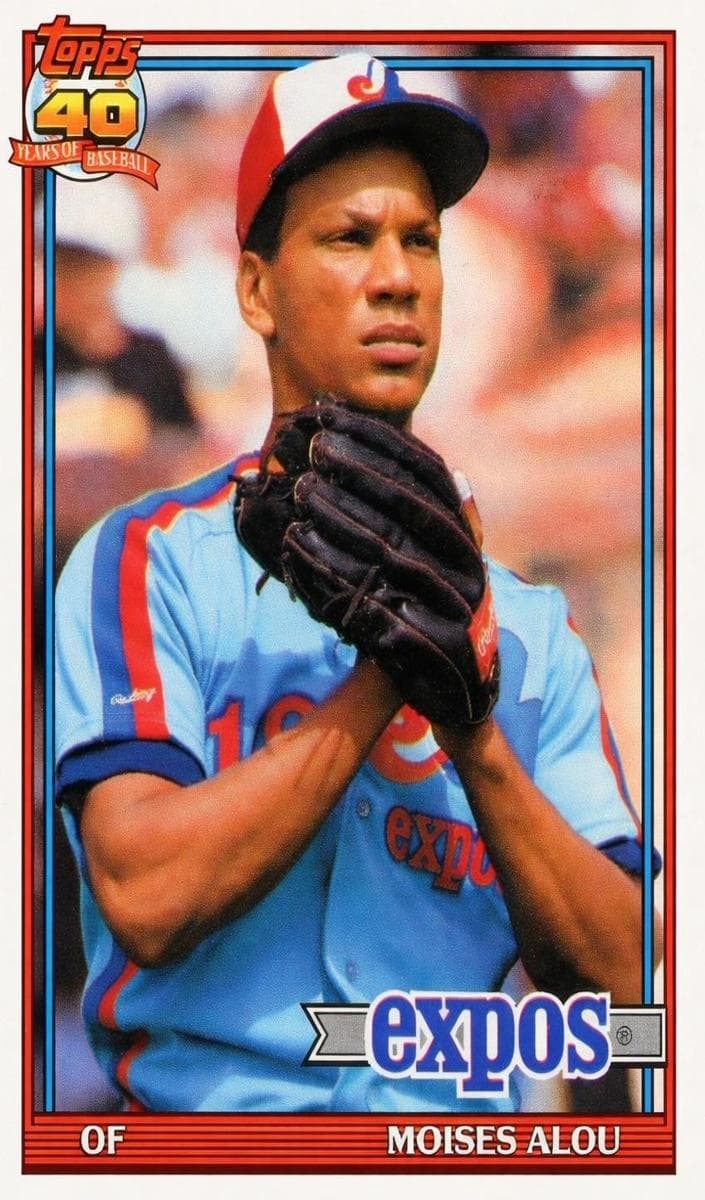 Moises Alou 1991 topps O-Pee-Chee