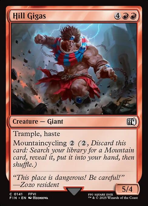 Hill Gigas 2025 Magic: The Gathering Final Fantasy