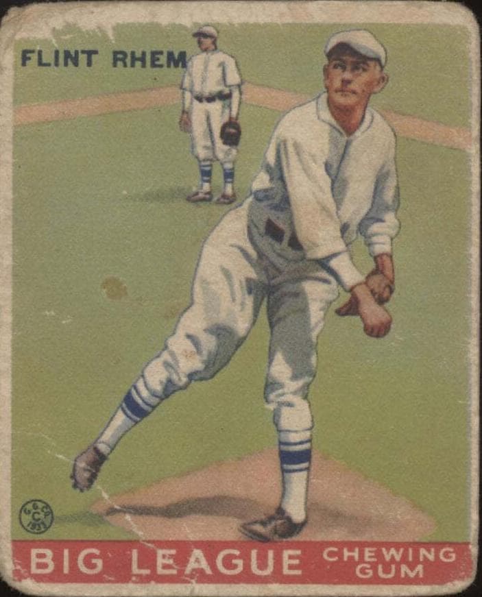 Flint Rhem 1933 unknown Goudey
