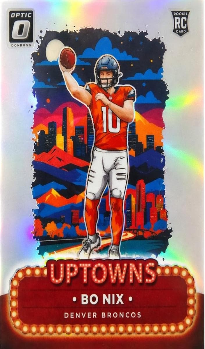 Bo Nix 2024 panini Clearly Donruss