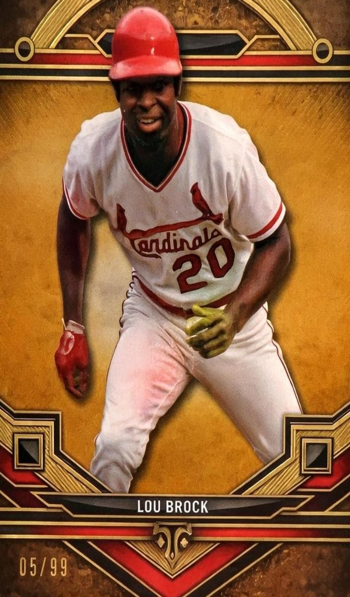 Lou Brock 2024 topps Topps Triple Threads