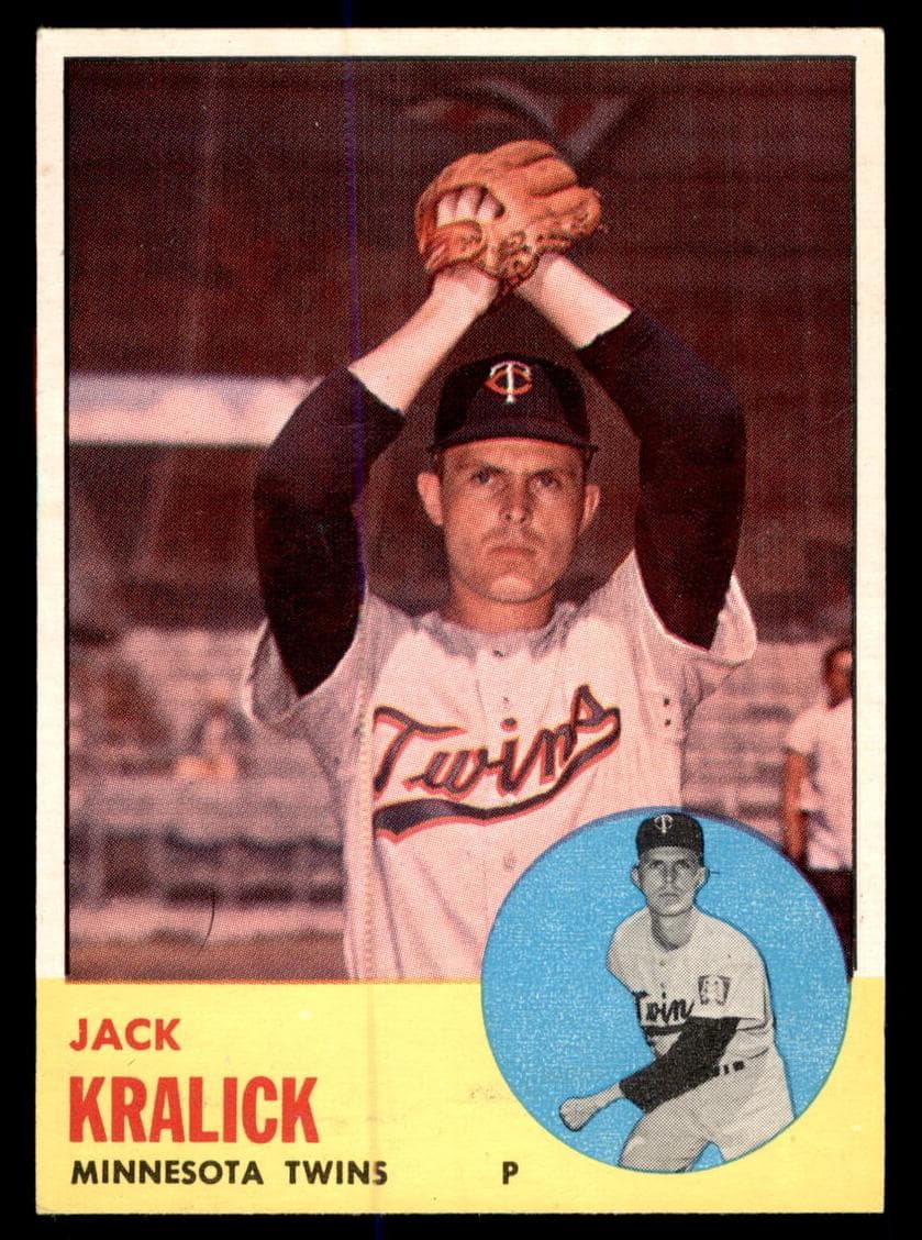 Jack Kralick 1963 topps Topps