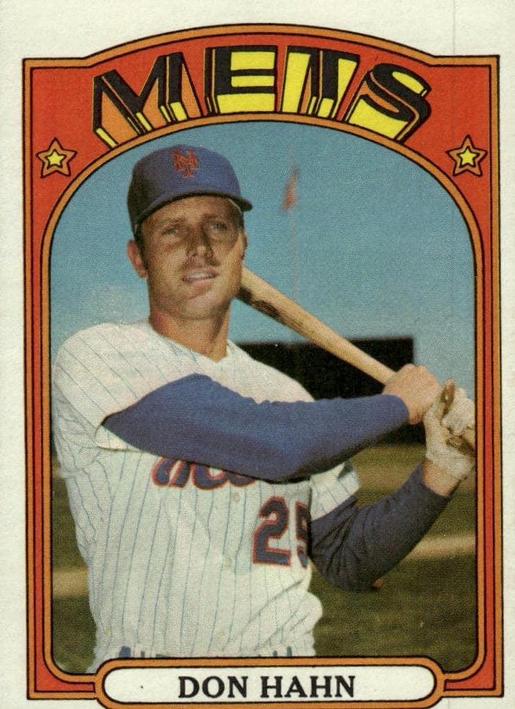 Don Hahn 1972 topps Topps