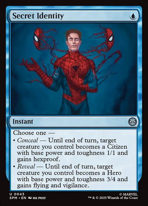 Secret Identity 2025 Magic: The Gathering Marvel Spider-Man