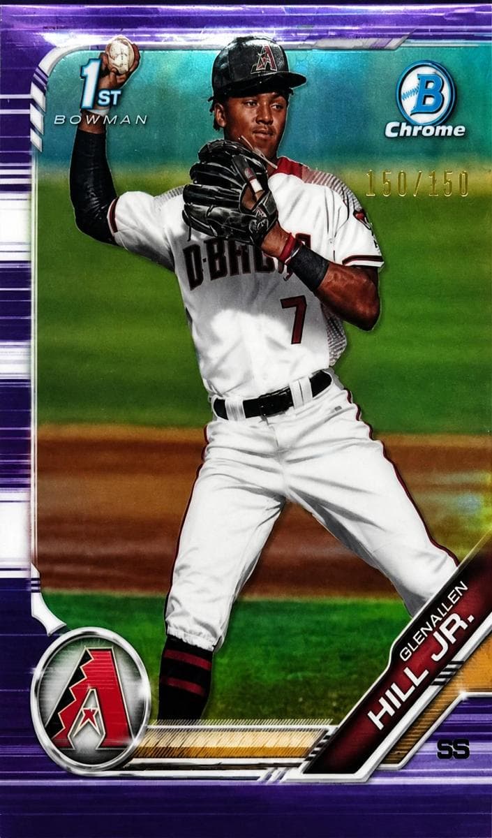Glenallen Hill Jr. 2019 bowman Bowman Draft Sapphire Edition