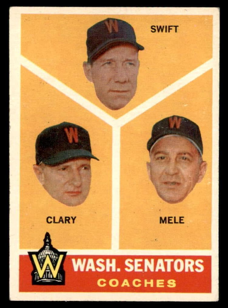 Wash. Senators Coaches (Bob Swift / Ellis Clary / Sam Mele) #470