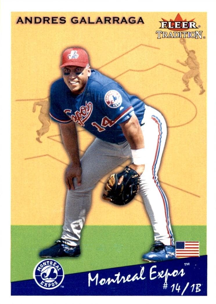 Andres Galarraga 2002 fleer Fleer Tradition Update