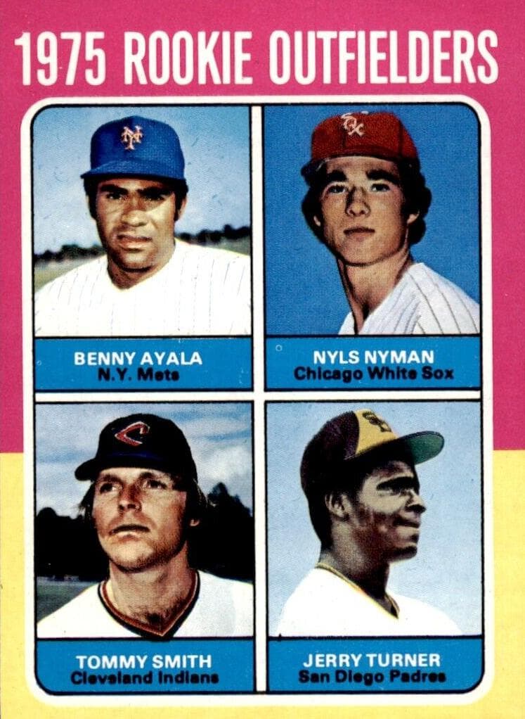 1975 Rookie Outfielders (Benny Ayala / Nyls Nyman / Tommy Smith / Jerry Turner) #619