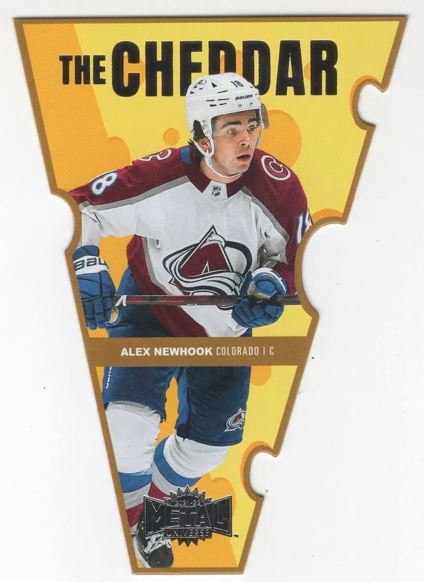Alex Newhook 2021 fleer SkyBox Metal Universe