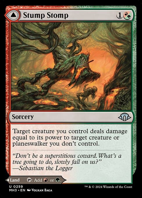 Stump Stomp // Burnwillow Clearing 2024 Magic: The Gathering Modern Horizons 3