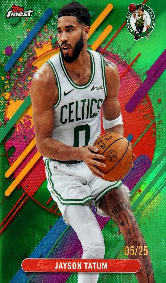 Jayson Tatum 2025 topps Topps Finest