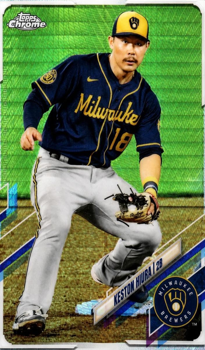 Keston Hiura 2021 topps Topps Chrome