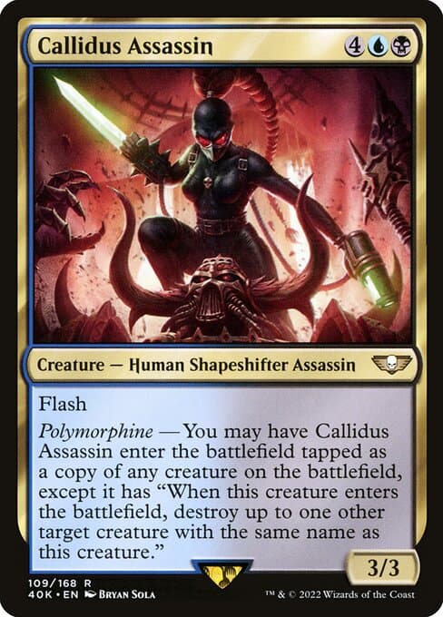 Callidus Assassin 2022 Magic: The Gathering Warhammer 40,000