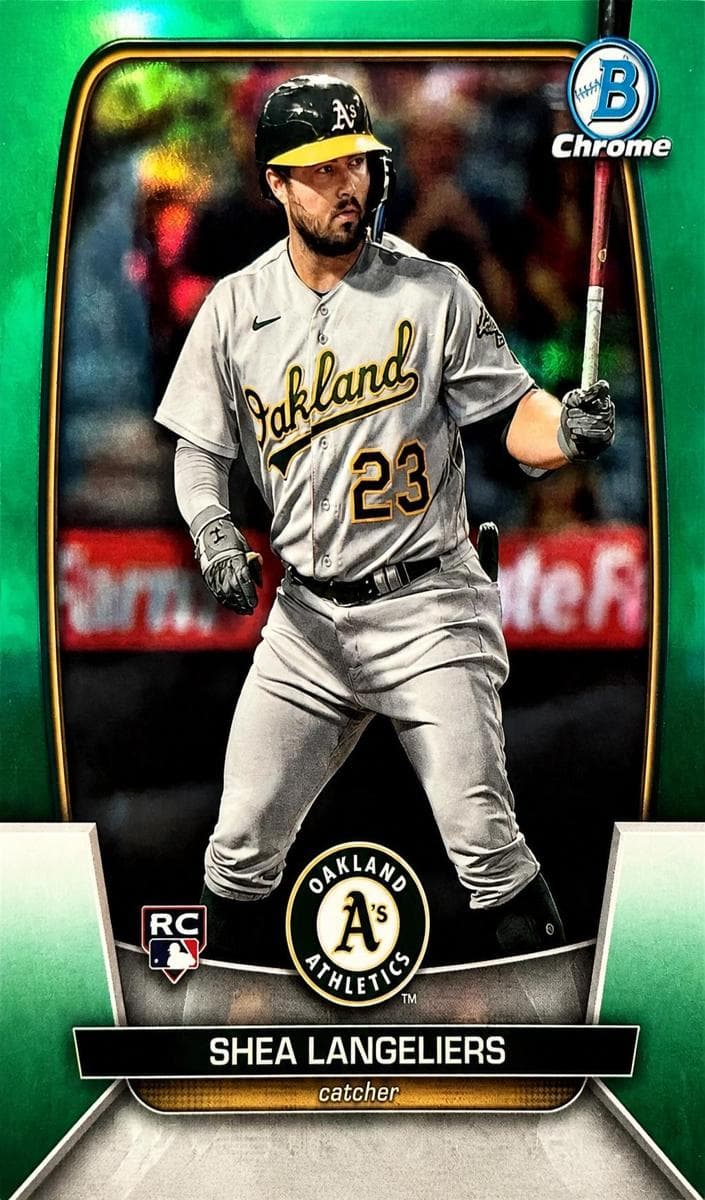 Shea Langeliers 2023 bowman Bowman Chrome